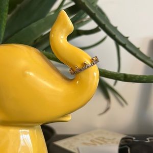 Rose Gold Pandora Crown Ring size 8